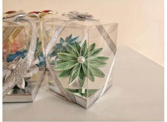 Box of Quilling Flower | Gift for Anniversary | Wedding | Festival | Party